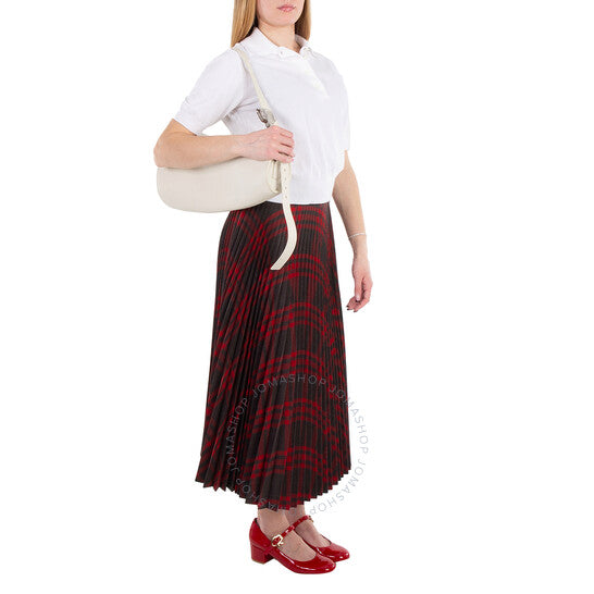 Burberry, Large Leather Horn Bag in Almond