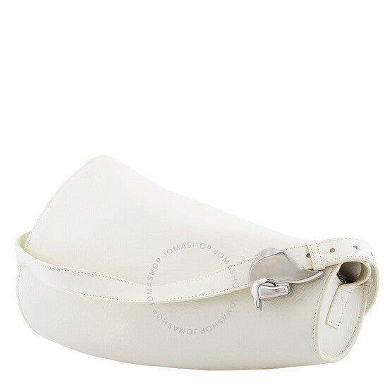 Burberry, Large Leather Horn Bag in Almond