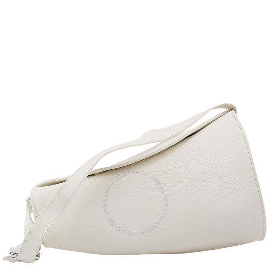 Burberry, Large Leather Horn Bag in Almond