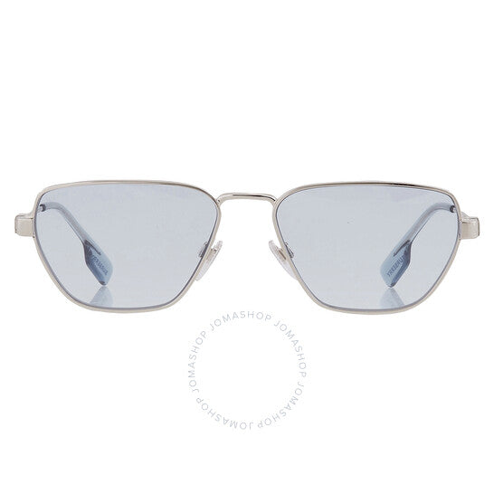 نظارات شمسية بربري للرجال، زرقاء فاتحة، غير منتظمة