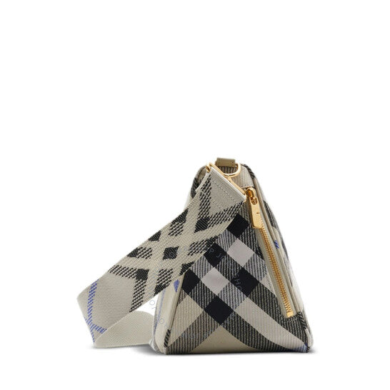 Burberry, Medium Shield Checked Shoulder Bag