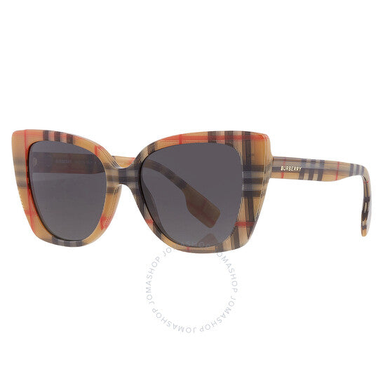 Burberry, Meryl Dark Grey Cat Eye Ladies Sunglasses