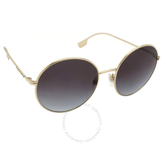 Burberry, Pippa Gradient Grey Round Ladies Sunglasses