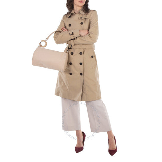 Burberry, Rhombi Small Shoulder Bag in Soft Fawn