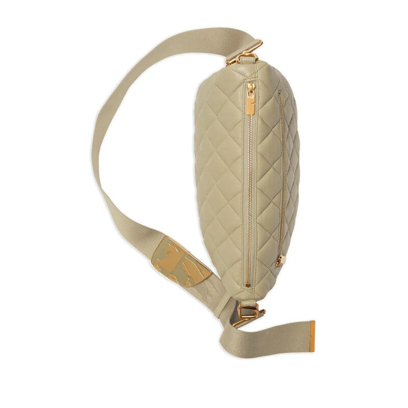 Shield Diamond-Quilted Shoulder Bag