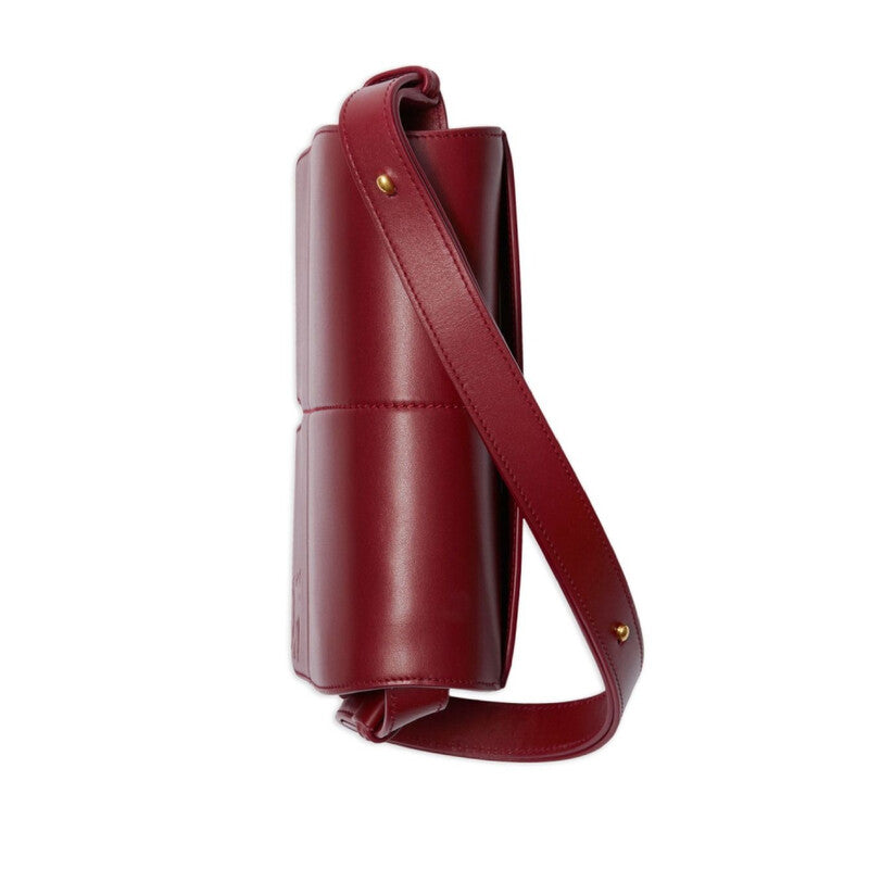 Snip Calf Leather Shoulder Bag