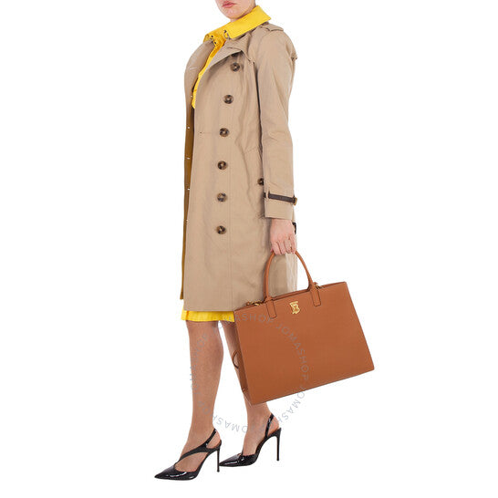 Burberry, Warm Russet Brown Grainy Leather Medium Frances Bag