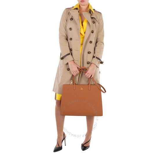 Burberry, Warm Russet Brown Grainy Leather Medium Frances Bag
