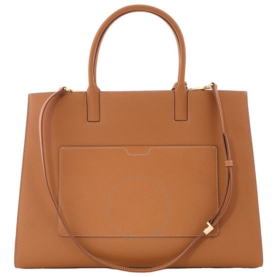Burberry, Warm Russet Brown Grainy Leather Medium Frances Bag