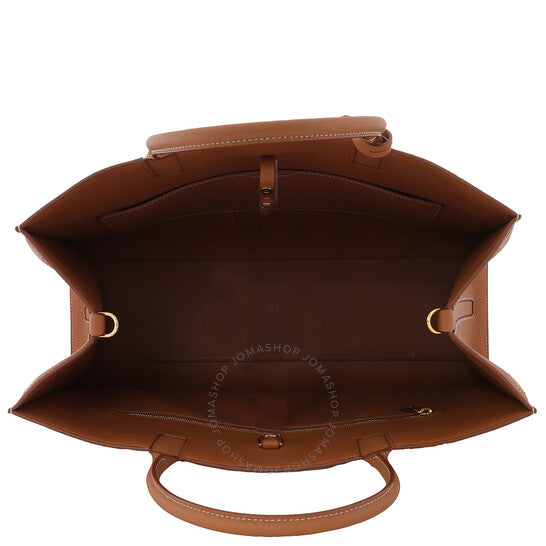 Burberry, Warm Russet Brown Grainy Leather Medium Frances Bag