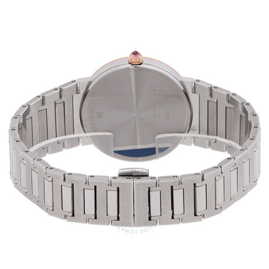 بولغاري، ساعة بولغاري كوارتز مرصعة بالألماس بمينا أسود للسيدات