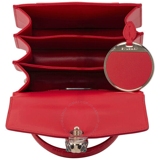 Bvlgari, Serpenti Forever Crossbody Bag- Red