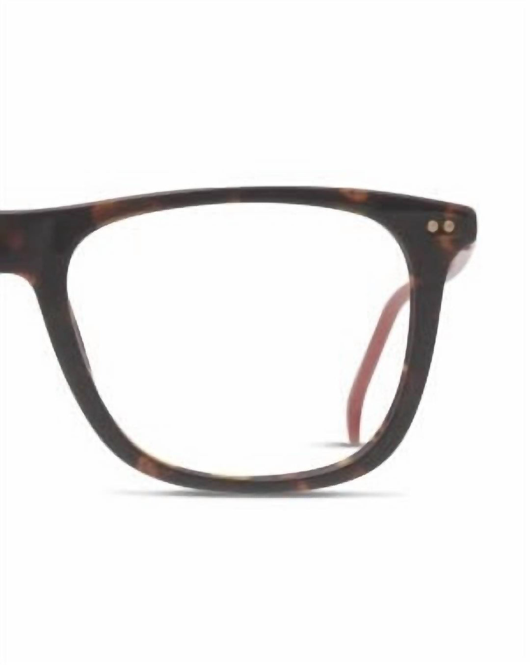 men's 144/v square eyeglasses in red black