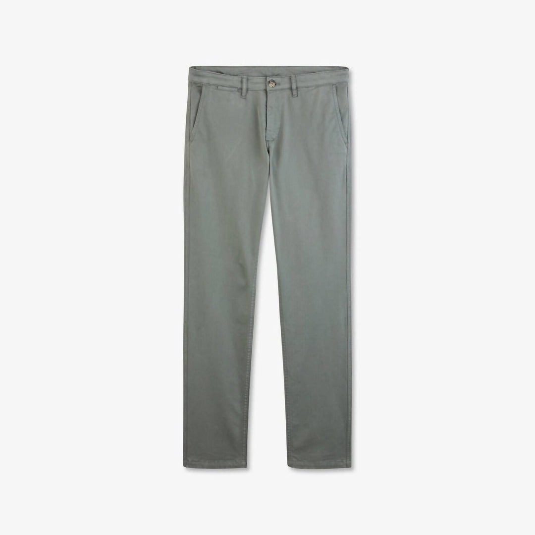 stretch cotton chinos in grey