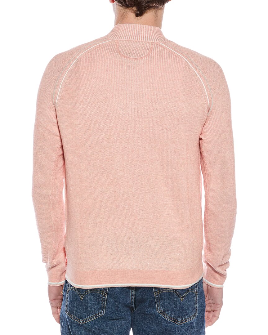 english rib 1/4-zip mock neck sweater