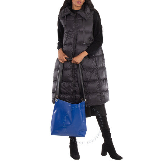 Cahu, Blue Leather Tote Bag
