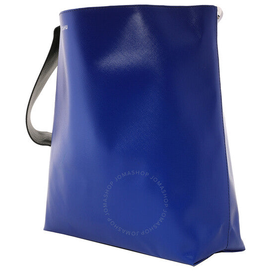 Cahu, Blue Leather Tote Bag