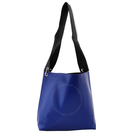 Cahu, Blue Leather Tote Bag