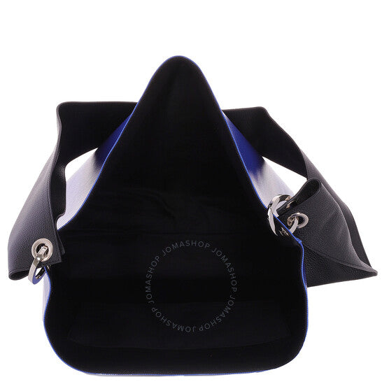 Cahu, Blue Leather Tote Bag