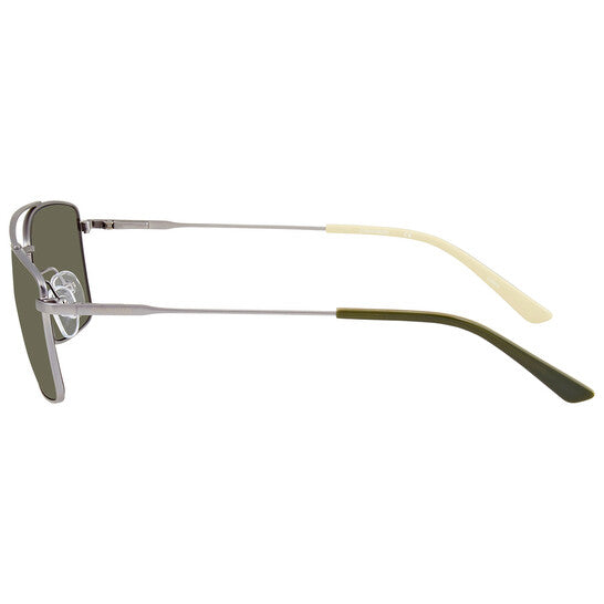 Green Rectangular Men's Sunglasses