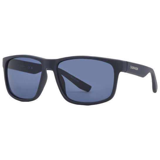 Blue Rectangular Men's Sunglasses
