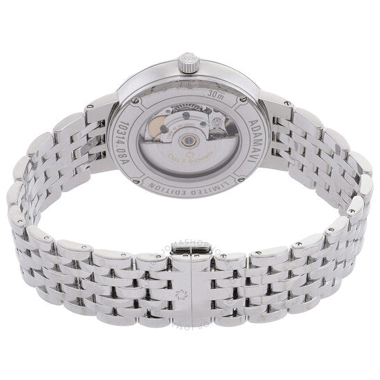 كارل ف. بوخرير، ساعة آدمافي أوتوماتيكية للرجال بمينا أبيض