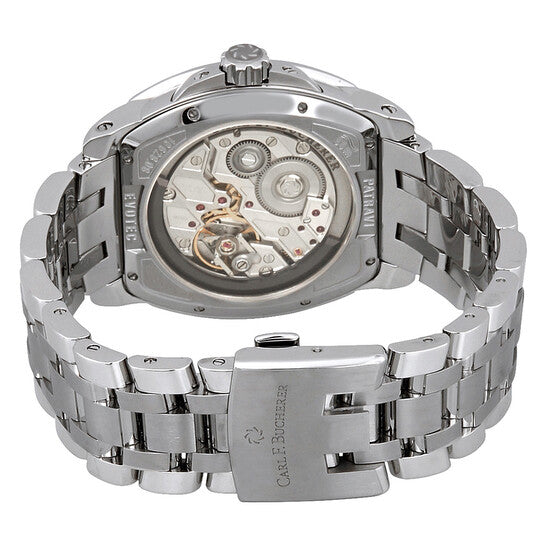 ساعة كارل إف بوشرر، باترافي إيفوتيك أوتوماتيكية بمينا فضي للرجال