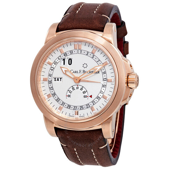 Carl F. Bucherer, Patravi Automatic Men's 18kt Rose Gold Leather Watch