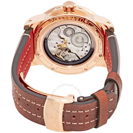 Carl F. Bucherer, Patravi Automatic Men's 18kt Rose Gold Leather Watch