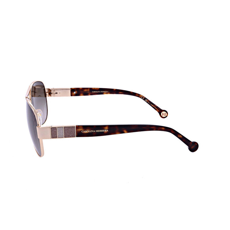 Ladies Rose Gold Tone Pilot Sunglasses
