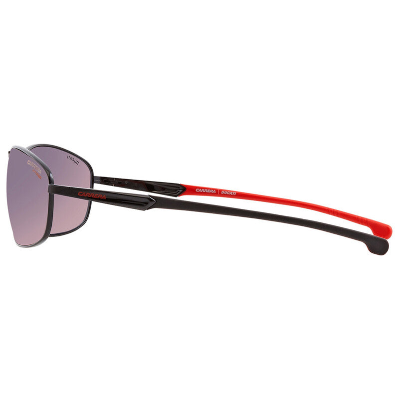 Red Mirror Rectangular Men's Sunglasses