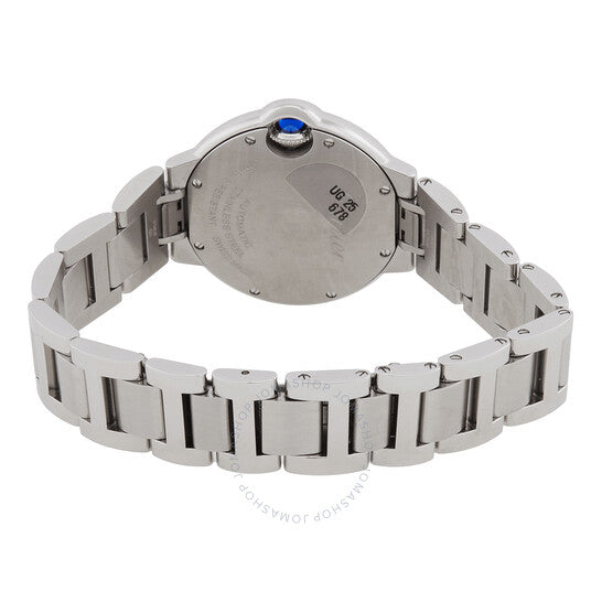 ساعة كارتييه بالون بلو أوتوماتيكية للسيدات بمينا وردي