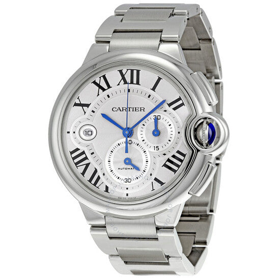 Cartier, Ballon Bleu Silver Dial Chronograph Men's Watch