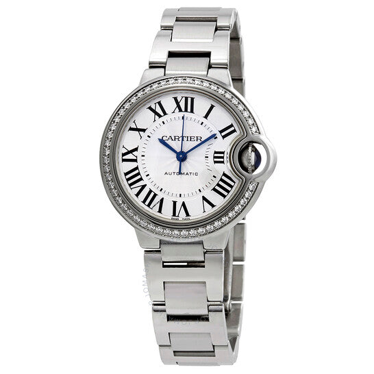 Cartier, Ballon Bleu Silver Flinque Sunray Dial Ladies Watch