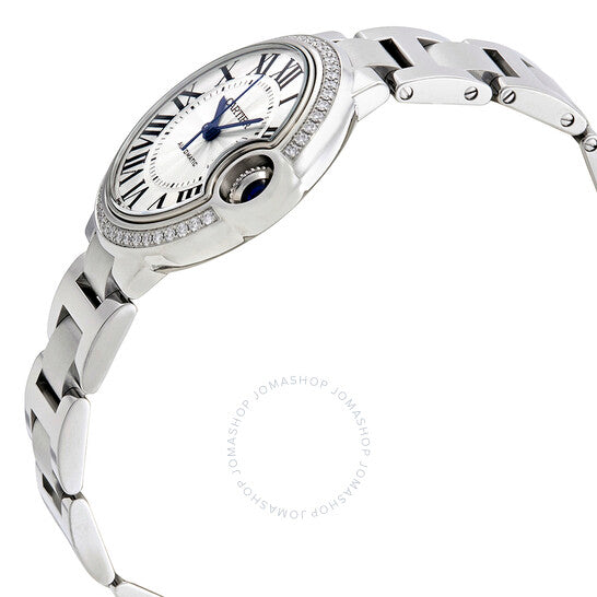 Cartier, Ballon Bleu Silver Flinque Sunray Dial Ladies Watch
