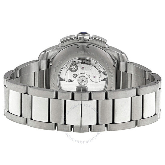 Cartier, Calibre de Silver Dial Chronograph Automatic Men's Watch