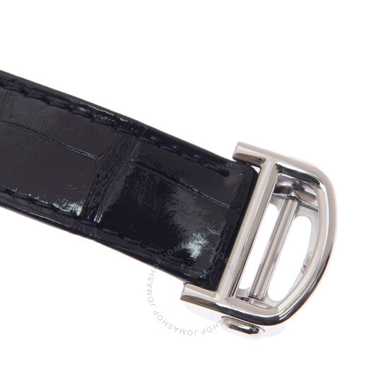 Cartier, Pasha Automatic Silver Dial Black Leather Watch
