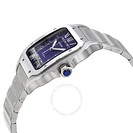 Cartier, Santos De Large Model Blue Dial Men's Watch
