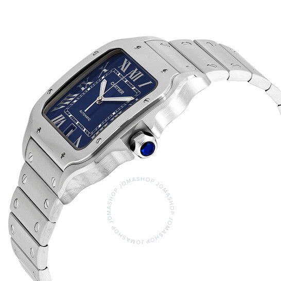 Cartier, Santos De Large Model Blue Dial Men's Watch
