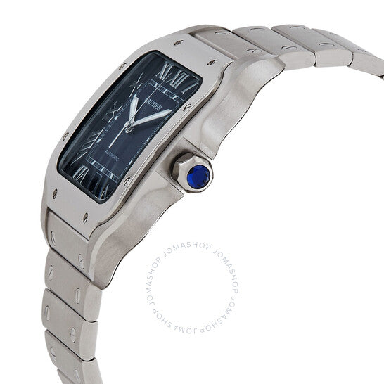 Cartier, Santos Large Model Automatic Blue Dial Men's Watch