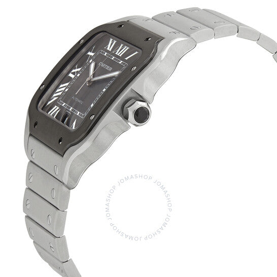 Cartier, Santos Large Model Automatic Grey Dial Men's Watch