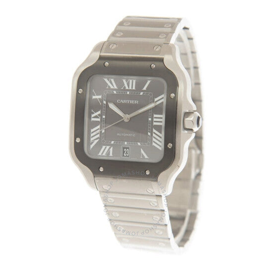 Cartier, Santos Large Model Automatic Grey Dial Men's Watch