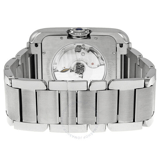 Cartier, Tank Anglaise Silver Dial Stainless Steel Men's Watch