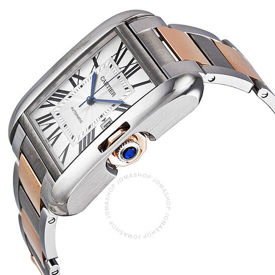 Cartier, Tank Anglaise XL Automatic Silver Dial Men's Watch
