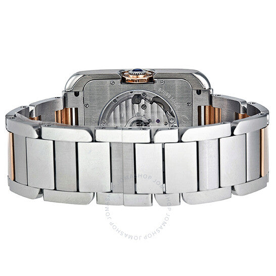 Cartier, Tank Anglaise XL Automatic Silver Dial Men's Watch