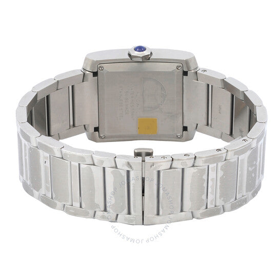 ساعة كارتييه تانك فرانسيز أوتوماتيكية للسيدات بمينا فضي