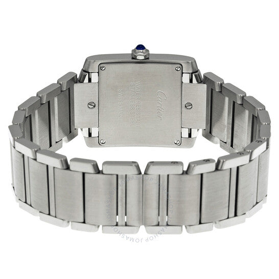 ساعة كارتييه تانك فرانسيز النسائية بمينا فضي