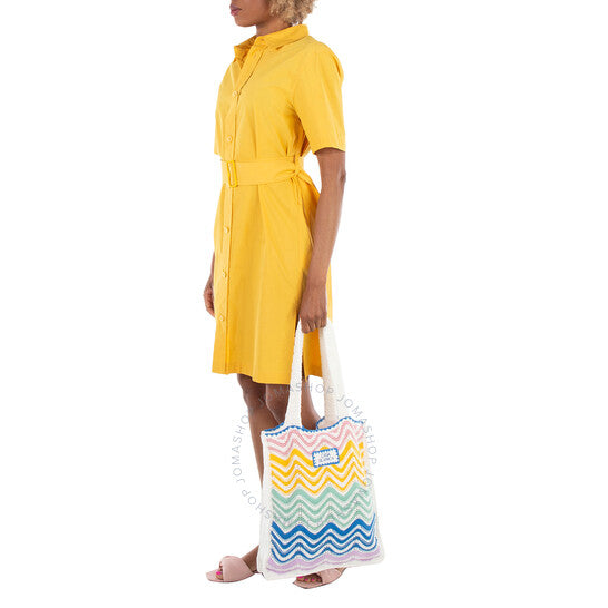 Casablanca, Ladies Gradient Wave Crochet Tote Bag