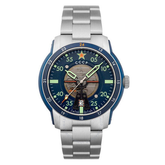 Cccp, Mig-21 Automatic Blue Dial Men's Watch