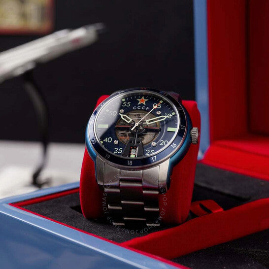 Cccp, Mig-21 Automatic Blue Dial Men's Watch
